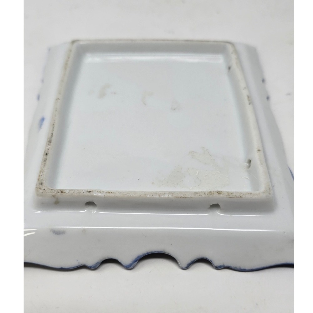 Vtg G. Harvey hand painted porcelain trinket dish wall decor cottage decor - Picture 6 of 7